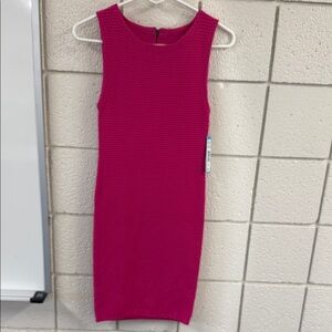 Alice + Olivia Fuchsia Sleeveless Mini Dress